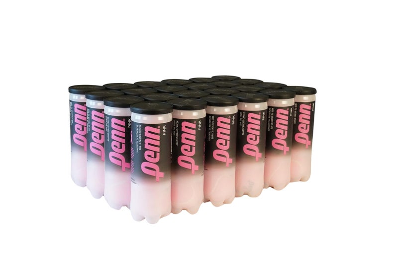 Penn Championship Pink Tennis Balls - Extra Duty Felt Pressurized Tennis Balls - 24 Cans, 72 Balls - Image 1